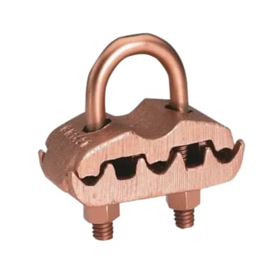 CONECTOR TIERRA CU P/3 CABLES 4AWG-2/0AWG A TUBO 1-1/4'' Ø1-3/8''-1-1/2'' PERNO 3/8'' UL BURNDY