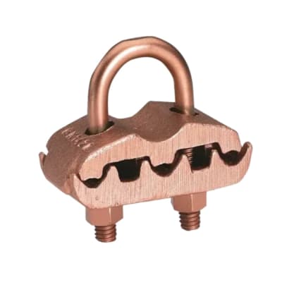 CONECTOR TIERRA CU P/3 CABLES 4AWG-2/0AWG A TUBO 2''-2-3/8'' Ø2-3/8''-2-7/8'' PERNO 3/8'' UL BURNDY