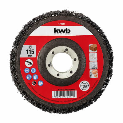 DISCO DE LIMPIEZA UNIVERSAL 115X22MM KWB