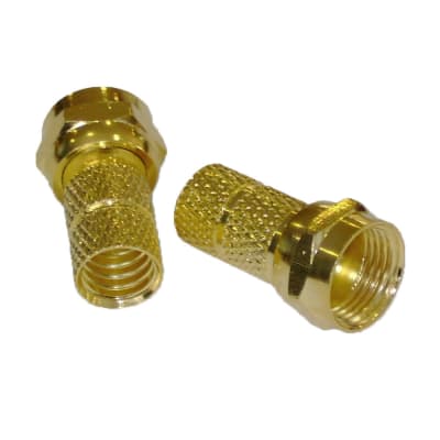 CONECTORES ATORNILLADORES RG-6 GOLD X 2UND MACROTEL
