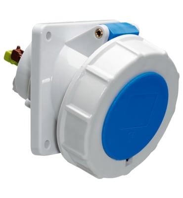 TOMA EMPOTRABLE 16A 3P+T 250V AZUL 9H IP67 12832 BALS