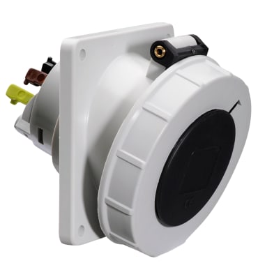 TOMA EMPOTRABLE 16A 3P+T 500V NEGRO 7H IP67 12834 BALS