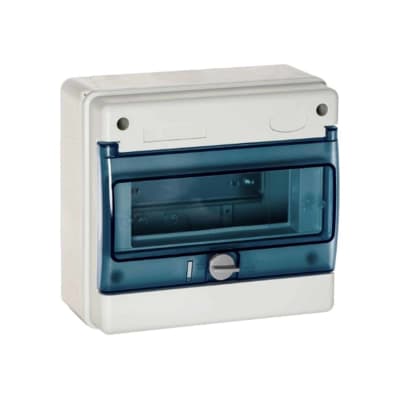 TABLERO ADOSADO TERMOPLASTICO. 8P IK08 IP65. S/BORNE. 200X215X115MM (NO PETROQUELADO) SOLERA