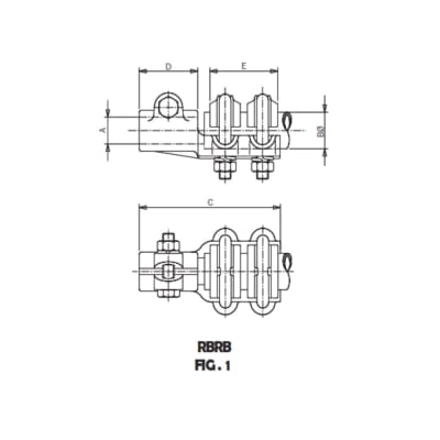 CONECTOR RECTO BORNA ROSCADA CU A TUBO CU Ø:M-20/60MM RBRB-M2060 ARAGCU AS