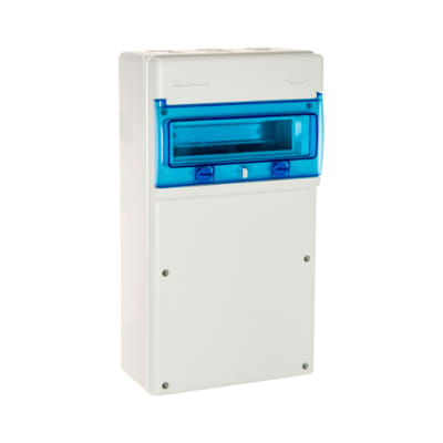 TABLERO INDUSTRIAL ADOSADO 11P IK08 IP65 PARA TOMAS INDUSTRIALES C/BORNE 270X500X160MM (NO PRETROQUELADO) SOLERA