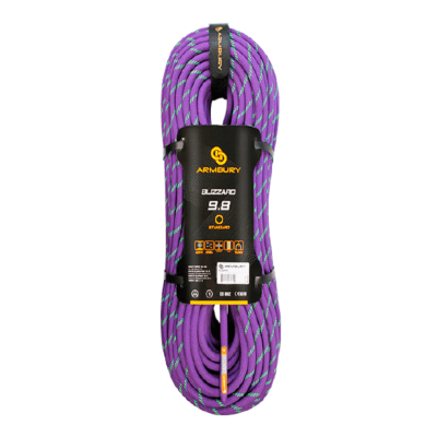 CUERDA DINAMICA 9.8MM X 80M MORADO DUO 8.9 kN CE EN 892 BLIZZARD 9.8 4111547 ARMBURY
