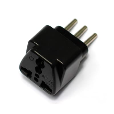 ADAPTADOR UNIVERSAL 3 EN LÍNEA ABS/PC NEGRO 10A 250V WERKEN