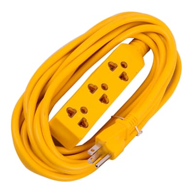 EXTENSION 3 TOMAS TIERRA NARANJA 3X18AWG 5M WERKEN