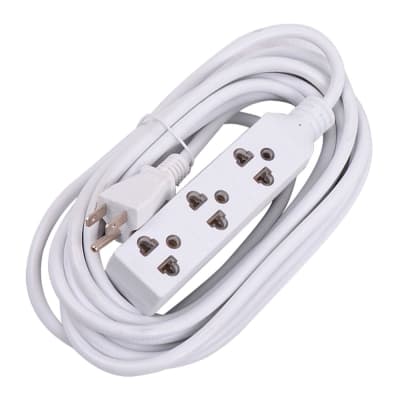 EXTENSION 3 TOMAS TIERRA 3X18AWG 5M BLANCOWERKEN