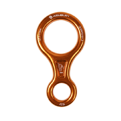 DESCENSOR TIPO OCHO ALUMINIO NARANJA 35 kN EN 15151 2 FIGURE 8 ORANGE 4153131 ARMBURY