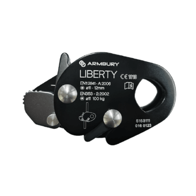 ANTICAÍDAS ALUMINIO NEGRO 100KG CE EN 12841/A EN 353 2 LIBERTY 5153111 ARMBURY