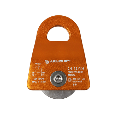 POLEA SIMPLE MOVIL ALUMINIO 12MM NARANJA 20 kN CE EN 12278 SID MOBILE ORANGE 4151211 ARMBURY
