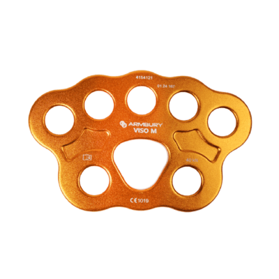 PLACA MULTIANCLAJE X5 ALUMINIO TALLA M NARANJA 40 kN CE RIGGING PLATE 4154121 ARMBURY