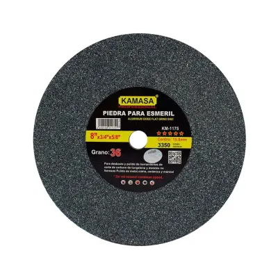 PIEDRA PARA ESMERIL 8''X3 / 4X5 / 8A36 KAMASA