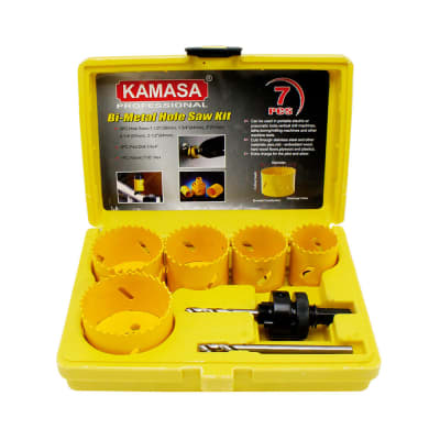 JUEGO SIERRA COPA BI-METAL X 7 PIEZAS KAMASA