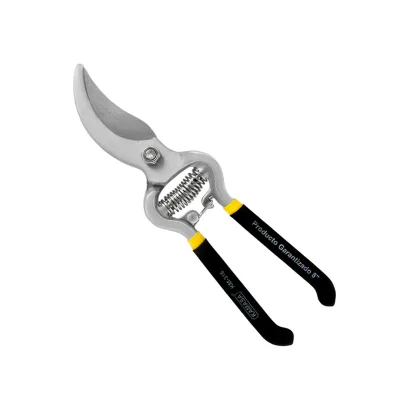 TIJERA DE PODAR 8'' AMARILLA PARA JARDINERIA KAMASA