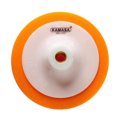 DISCO DE ESPONJA PARA PULIR 50X150MM EN COLOR NARANJA KAMASA