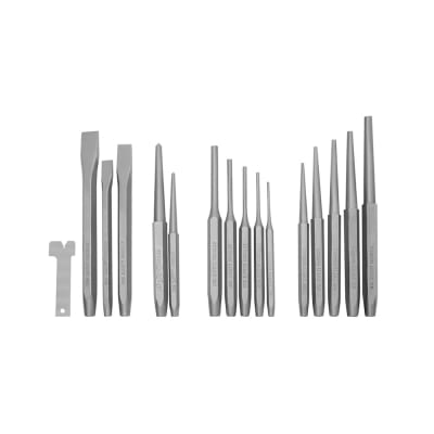 JUEGO PUNZON CINCEL X 16 PIEZAS KAMASA