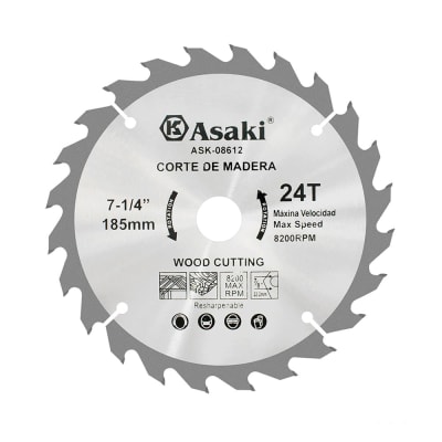 DISCO DE SIERRA 7-1/4''X24TX7/8'' KAMASA