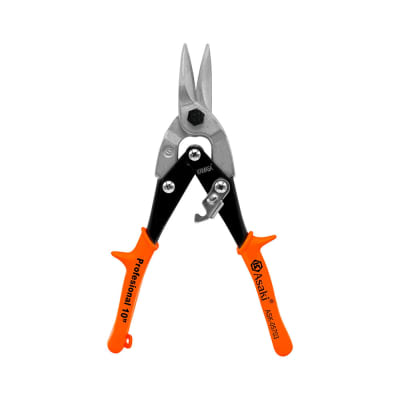 TIJERA HOJALATERA AVIACION 10'' NARANJA KAMASA