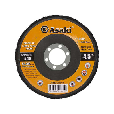 DISCO DE LIJAS PARA PULIR 115 P40 KAMASA