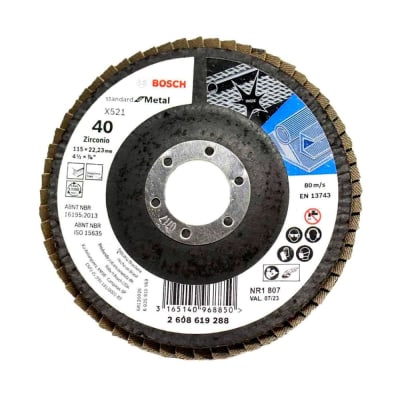 DISCO FLAP STANDARD METAL 115MM G40 CURVO FV BOSCH
