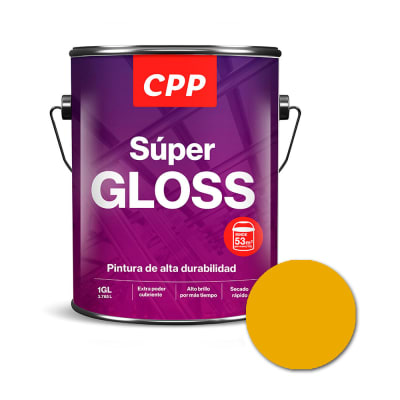 ESMALTE SUPER GLOSS AMARILLO BRILLANTE 1 GAL CPP