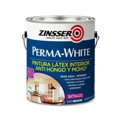 PINTURA LATEX ANTIHONGO SATIN BLANCO 3785 LITROS ZINSSER