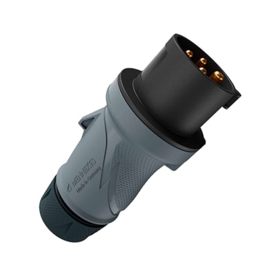 ENCHUFE 16AMP 3P+T 500V NEGRO 7H IP54 POWERTOP XTRA -REEMPLAZO 253 MENNEKES