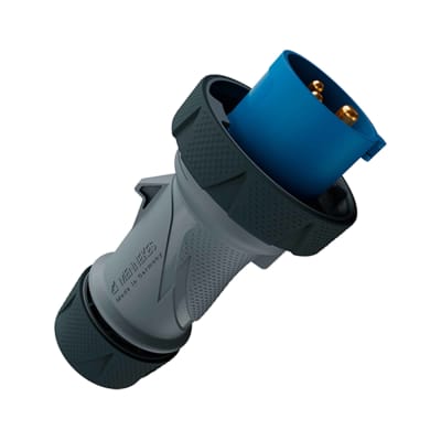 ENCHUFE 16AMP 2P+T 250V AZUL 6H IP67/69 POWERTOP XTRA -REEMPLAZO 278 MENNEKES