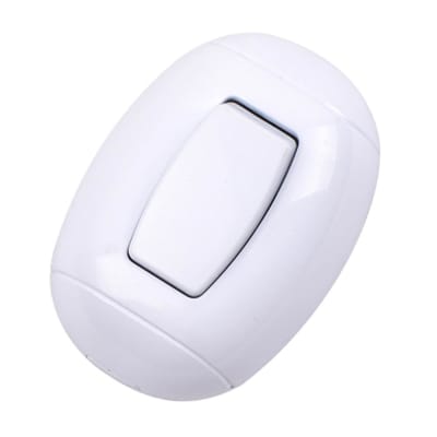 INTERRUPTOR SIMPLE ABS BLANCO DE 5 CM WERKEN