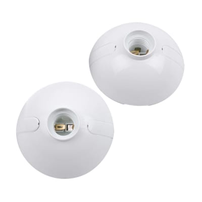 SOCKET OVAL BLANCO E27 DE POLIPROPILENO/ACERO WERKEN