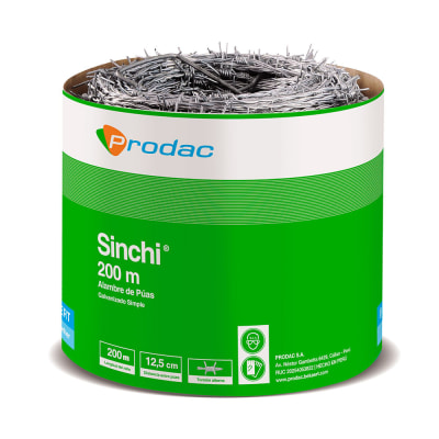 ALAMBRE DE PUAS SINCHI 1.5MMX200M ACERO GALVANIZADO PRODAC