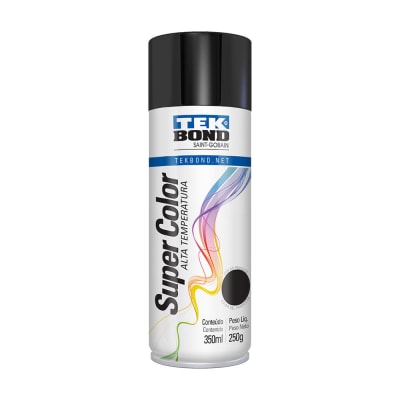 PINTURA SPRAY ALTA TEMPERATURA NEGRO BRILLANTE 400ML SM