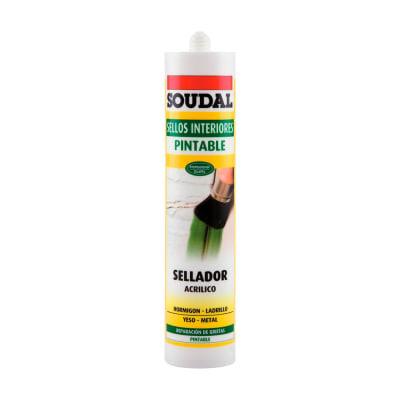 SELLADOR ACRILICO PINTABLE X 300ML SOUDAL