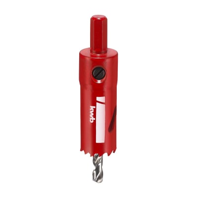 SIERRA COPA BIMETAL HSS 22MM HEXAGONAL ROJA KWB