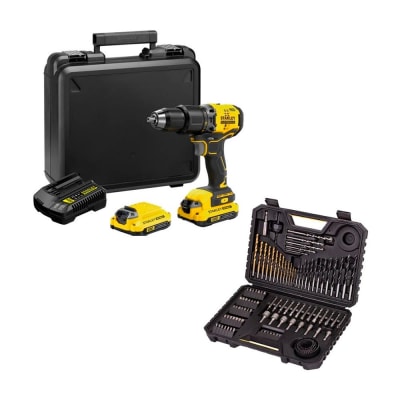 TALADRO PERCUTOR 20V BRUSHLESS FATMAX SBD715C2K STANLEY