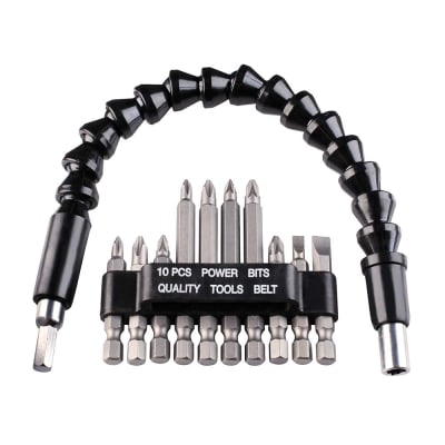 SET PUNTAS CON EJE FLEXIBLE 11 PIEZAS KWB