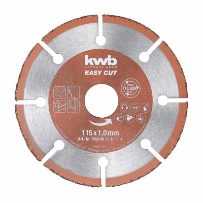 DISCO DE CORTE MULTIMATERIAL 115MM PARA MADERA KWB