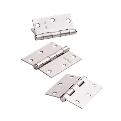 BISAGRA DE PUERTA ACERO NIQUELADO 3X3X2MM WERKEN