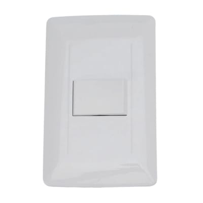 INTERRUPTOR ESSENTIAL SIMPLE BLANCO ORANGE