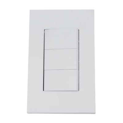 INTERRUPTOR CORE TRIPLE BLANCO ORANGE