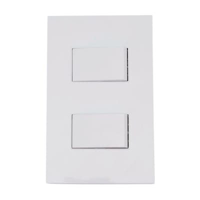 INTERRUPTOR CORE DOBLE BLANCO ORANGE