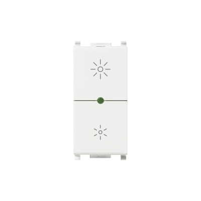 DIMMER UNIVERSAL 230V 50HZ ON/OFF LUZ LED BLANCO - 1 MÓDULO (LÍNEA PLANA)