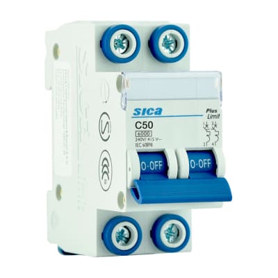 INTERRUPTOR TERMOMAGNETICO/RIEL 2X63A -SICA