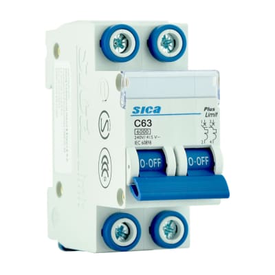 INTERRUPTOR TERMOMAGNETICO/RIEL 2X50A -SICA
