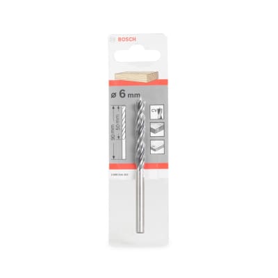 BROCA MODELO MADERAS 6 MM DE ACERO PARA TALADROS BOSCH