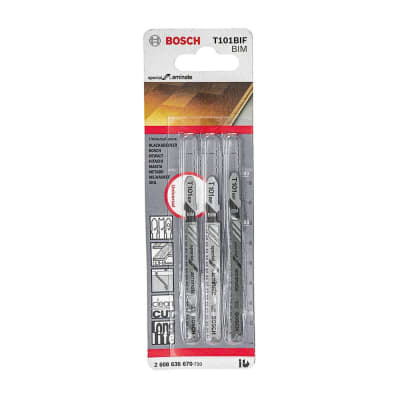 SET DE 3 HOJAS DE CALAR T101BIF ESPECIAL PARA LAMINADO BOSCH