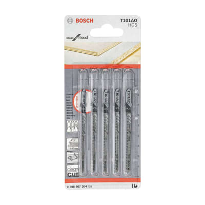 SET DE 5 HOJAS DE CALAR T101AO CORTE FINO PARA MADERA BOSCH