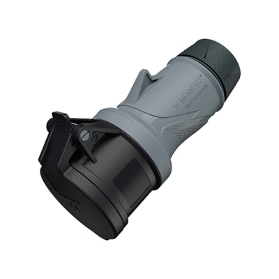 TOMA AEREO 32AMP 3P+T 500V NEGRO 7H IP54 POWERTOP XTRA -REEMPLAZO 527 MENNEKES